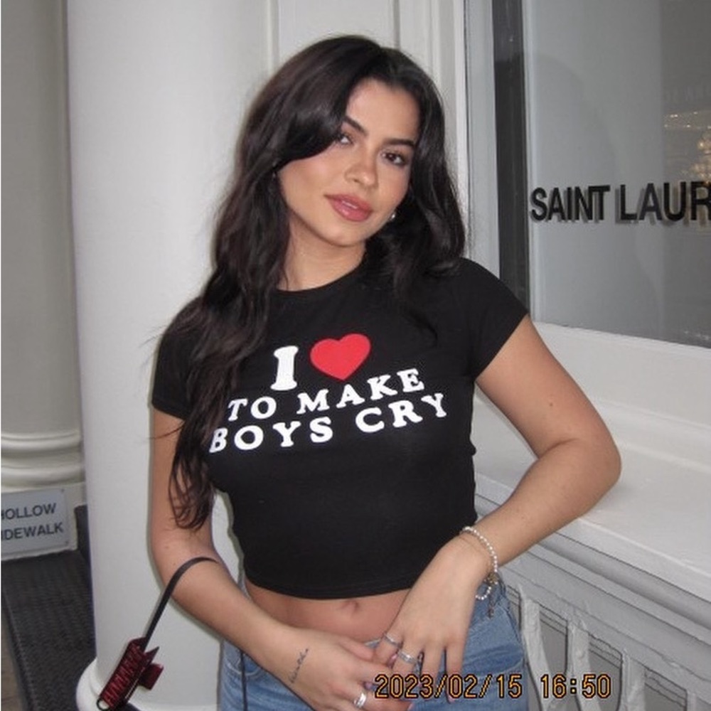 I ♥️ to make boys cry- graphic tee